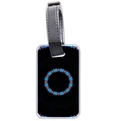 Blue Outline Luggage Tag (two sides) from ArtsNow.com Back