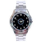 Blue Outline Stainless Steel Analogue Men’s Watch