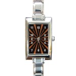 Speed of Light Rectangular Italian Charm Watch