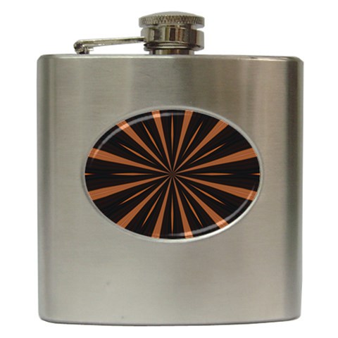 Speed of Light Hip Flask (6 oz) from ArtsNow.com Front