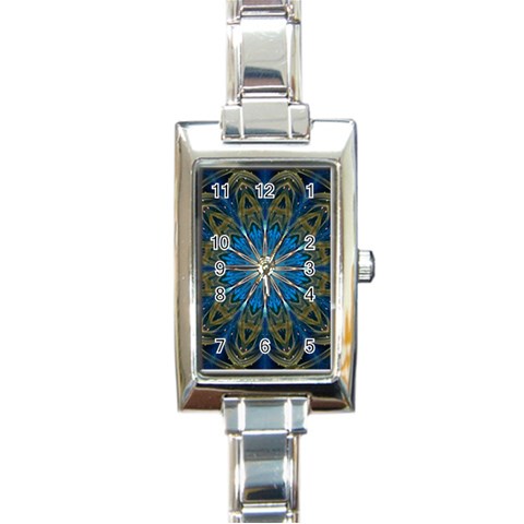 Bright Star Rectangular Italian Charm Watch from ArtsNow.com Front