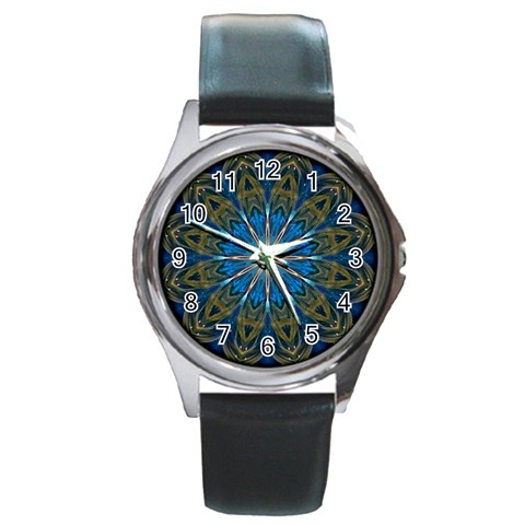 Bright Star Round Metal Watch from ArtsNow.com Front