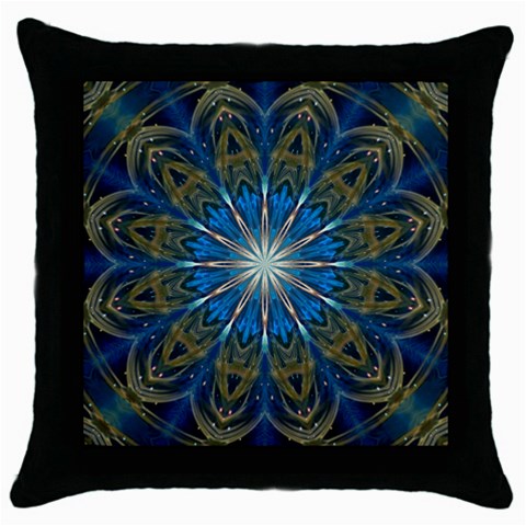 Bright Star Throw Pillow Case (Black) from ArtsNow.com Front