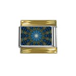 Bright Star Gold Trim Italian Charm (9mm)