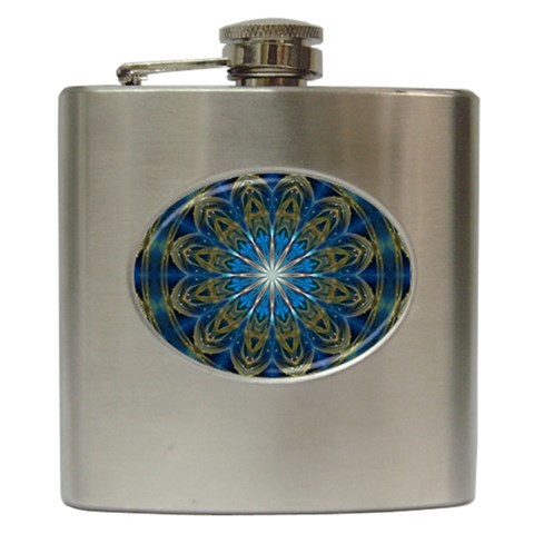 Bright Star Hip Flask (6 oz) from ArtsNow.com Front