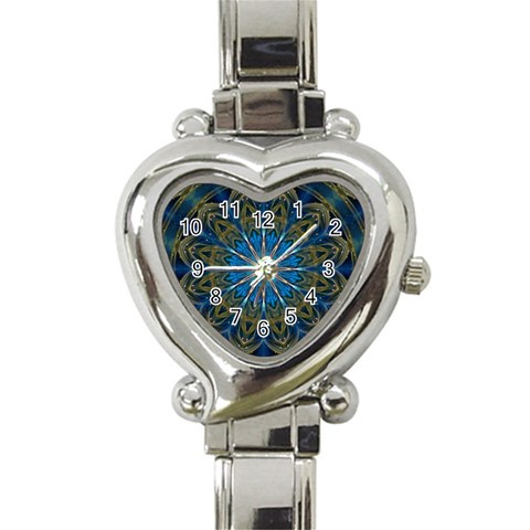 Bright Star Heart Italian Charm Watch from ArtsNow.com Front