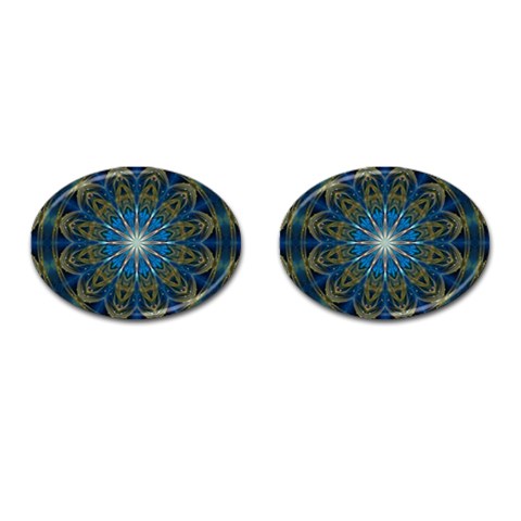 Bright Star Cufflinks (Oval) from ArtsNow.com Front(Pair)