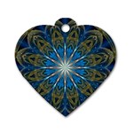 Bright Star Dog Tag Heart (One Side)