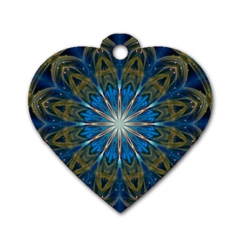 Bright Star Dog Tag Heart (Two Sides) from ArtsNow.com Back