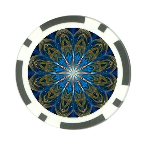 Bright Star Poker Chip Card Guard from ArtsNow.com Front