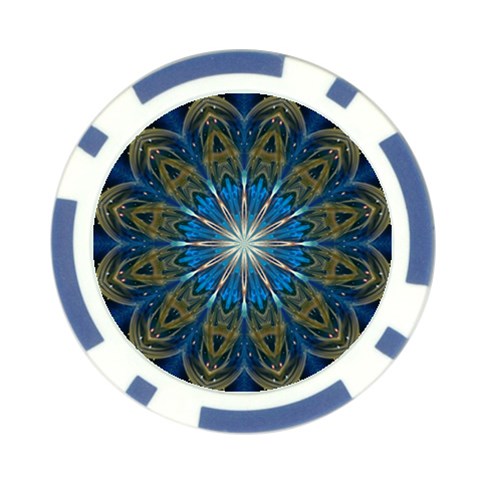 Bright Star Poker Chip Card Guard from ArtsNow.com Front