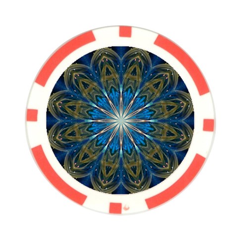 Bright Star Poker Chip Card Guard from ArtsNow.com Back