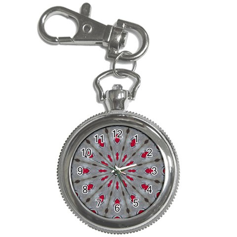 Red Dots on Silver Key Chain Watch from ArtsNow.com Front