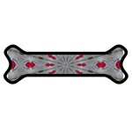 Red Dots on Silver Magnet (Dog Bone)