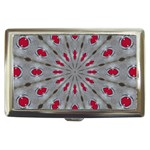 Red Dots on Silver Cigarette Money Case