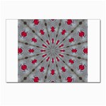 Red Dots on Silver Postcards 5  x 7  (Pkg of 10)