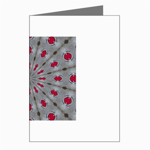 Red Dots on Silver Greeting Cards (Pkg of 8) from ArtsNow.com Left