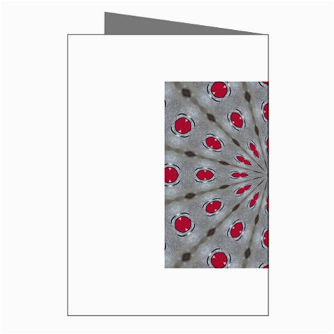 Red Dots on Silver Greeting Cards (Pkg of 8) from ArtsNow.com Right