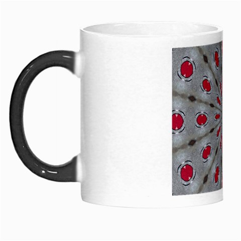 Red Dots on Silver Morph Mug from ArtsNow.com Left