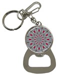 Red Dots on Silver Bottle Opener Key Chain