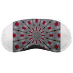 Red Dots on Silver Sleeping Mask