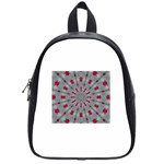 Red Dots on Silver School Bag (Small)