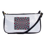 Red Dots on Silver Shoulder Clutch Bag