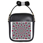 Red Dots on Silver Girls Sling Bag