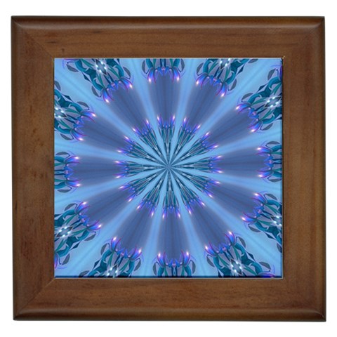 Blue Reflection Framed Tile from ArtsNow.com Front