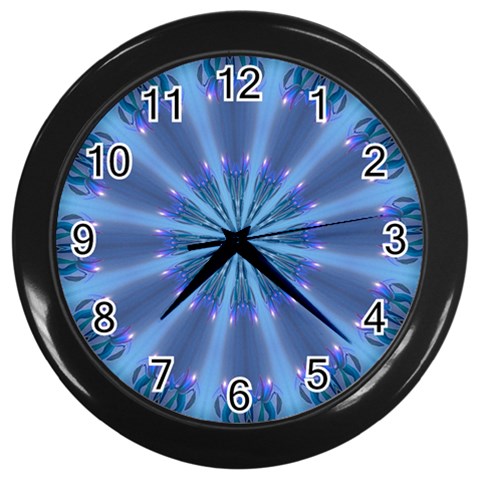 Blue Reflection Wall Clock (Black) from ArtsNow.com Front