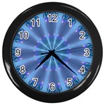 Blue Reflection Wall Clock (Black)