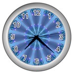 Blue Reflection Wall Clock (Silver)