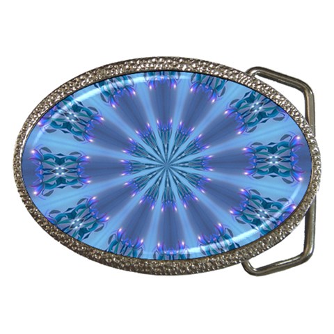 Blue Reflection Belt Buckle from ArtsNow.com Front