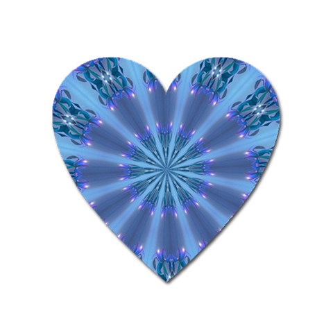 Blue Reflection Magnet (Heart) from ArtsNow.com Front