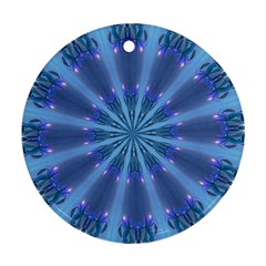 Blue Reflection Round Ornament (Two Sides) from ArtsNow.com Front