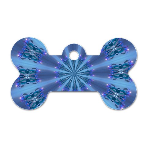 Blue Reflection Dog Tag Bone (Two Sides) from ArtsNow.com Front