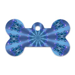 Blue Reflection Dog Tag Bone (Two Sides) from ArtsNow.com Front