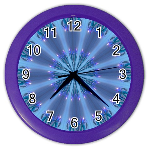 Blue Reflection Color Wall Clock from ArtsNow.com Front