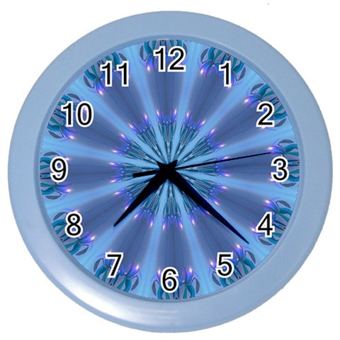 Blue Reflection Color Wall Clock from ArtsNow.com Front