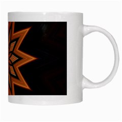 Leather Star White Mug from ArtsNow.com Right