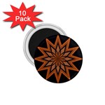 Leather Star 1.75  Magnet (10 pack) 