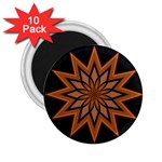 Leather Star 2.25  Magnet (10 pack)