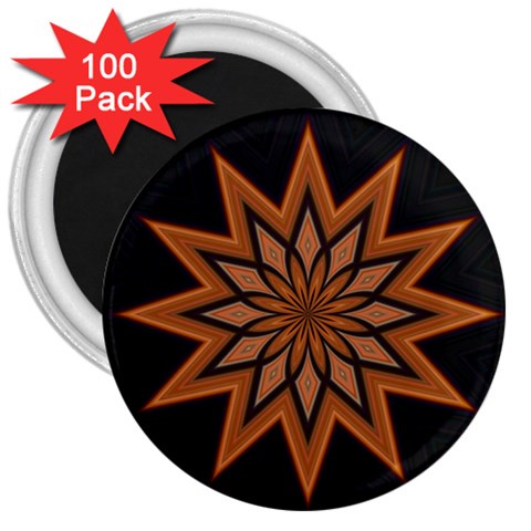 Leather Star 3  Magnet (100 pack) from ArtsNow.com Front