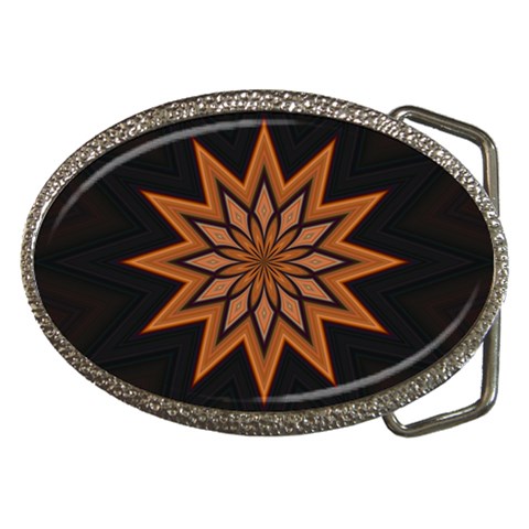 Leather Star Belt Buckle from ArtsNow.com Front