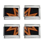 Leather Star 9mm Italian Charm (4 pack)