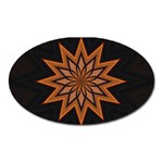 Leather Star Magnet (Oval)