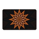 Leather Star Magnet (Rectangular)