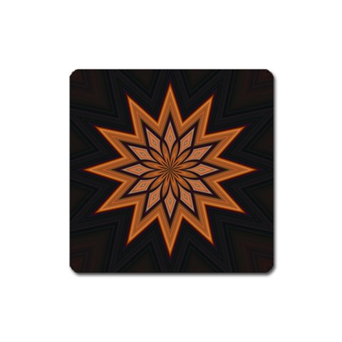 Leather Star Magnet (Square) from ArtsNow.com Front