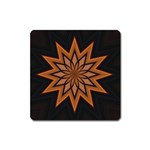 Leather Star Magnet (Square)