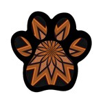 Leather Star Magnet (Paw Print)